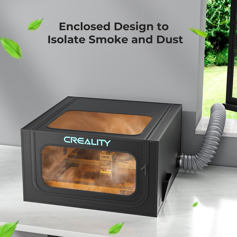 Skouphy Creality Laser Engraver Enclosure 2.0, Laser Engraver Machine Protective Cover with Eye Protection, Insulates Against Fumes and Odors for Laser Cutting Enclosure Tent (28.3 * 28.3 * 15.7 inch) - Image 5
